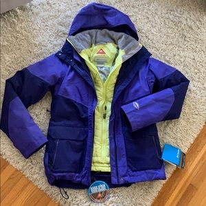XS Columbia Interchange jacket combo Omni Heat